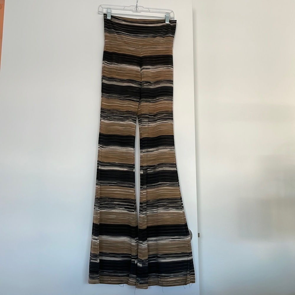 Free people striped sheer bell bottoms